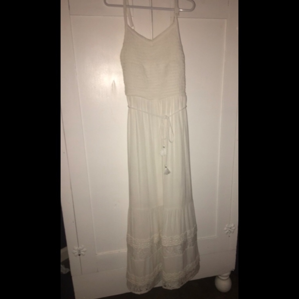 White Lace Maxi Dress